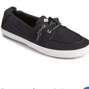 Sperry Black lpunge away Slip-on Deck Boat Shoes Women's 7